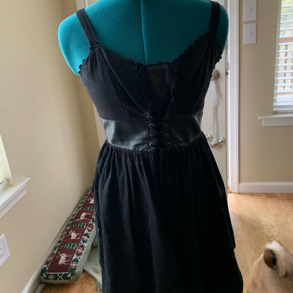 Black mini dress